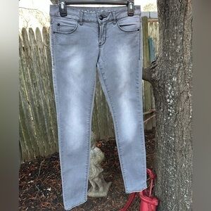 Articles of Society Women's Gray Mid-Rise Classic‎ Ankle Skinny Jeans (Size 25)